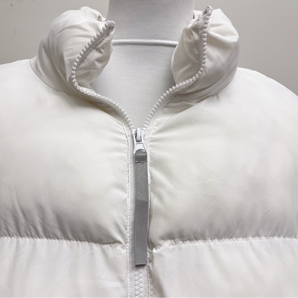 Fabletics White Wander Cropped Puffer Jacket 3x - image 2